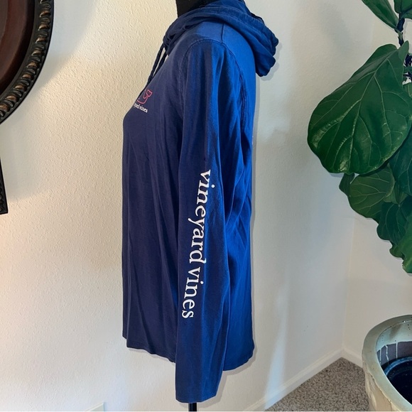 Vineyard Vines Unisex Lightweight Navy Blue Long Sleeve Hoodie Size Large - Picture 14 of 16